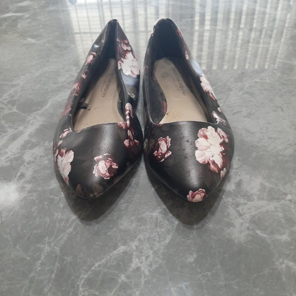 Christian Siriano Floral Slip On Comfy Ballet Flat Shoes SZ 7W